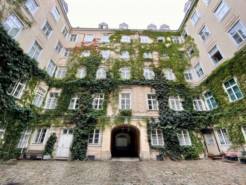 Begrüntes Gebäude in Wien