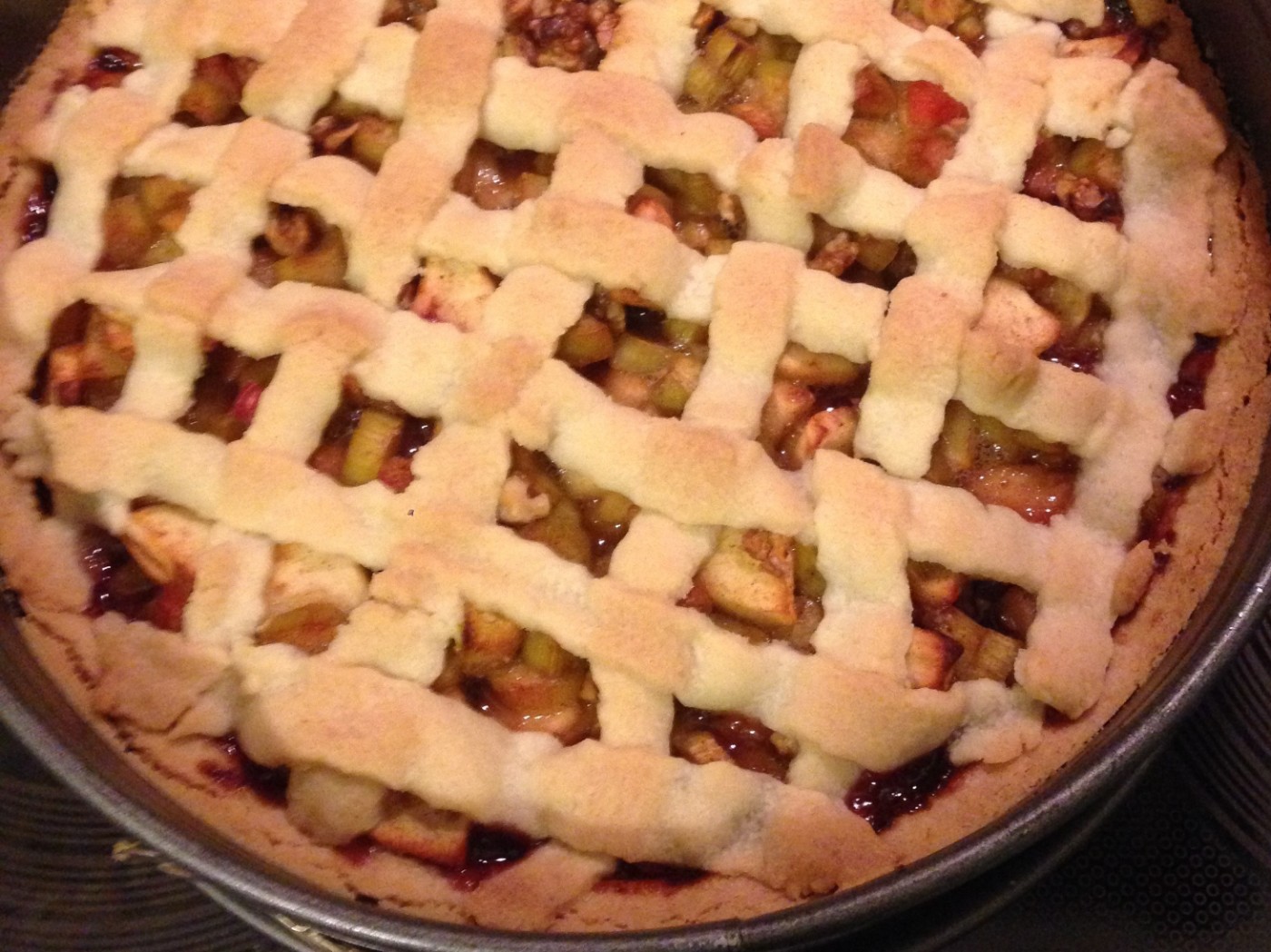 Apfel-Rhabarber-Kuchen