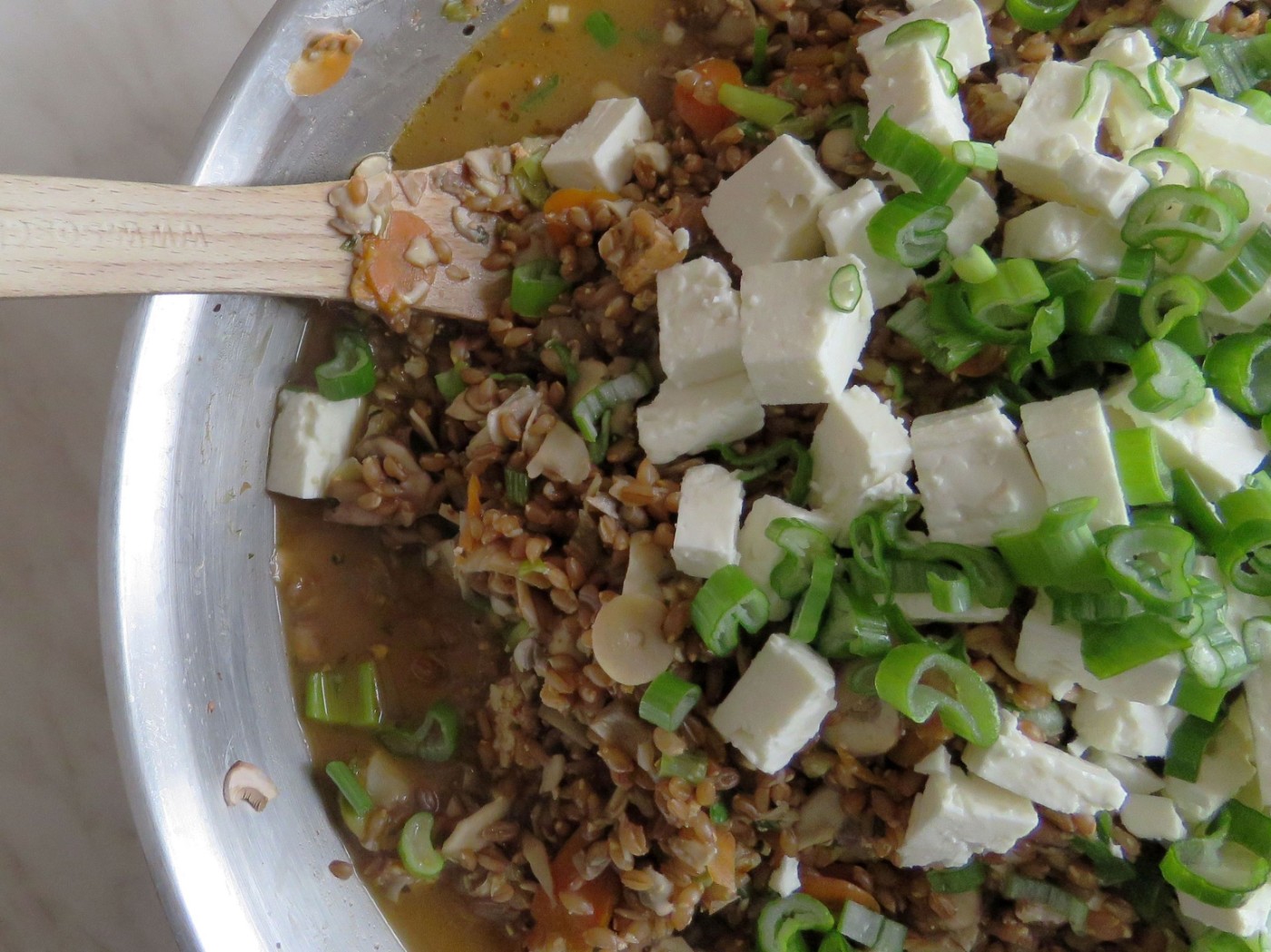 Emmer-Champignon-Pfanne