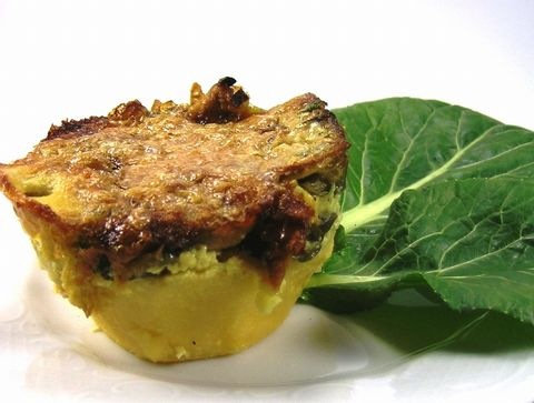 pikanter Mangold-Polenta-Auflauf
