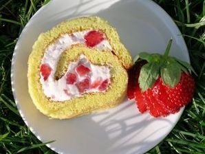 Erdbeerroulade