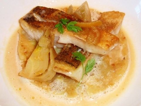 Saiblingfilet gebraten mit Fenchelgemüse