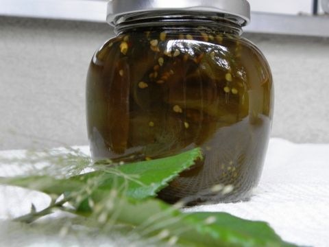Marmelade aus grünen Paradeisern