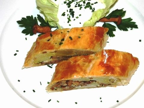 Schwammerl-Erdäpfel-Strudel