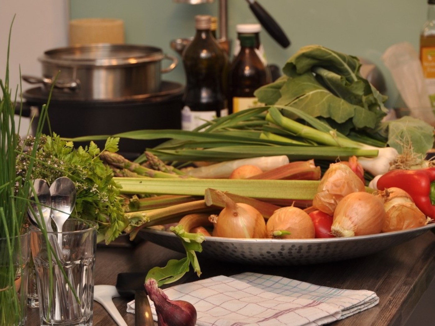 Gemüse bereit zum Kochen