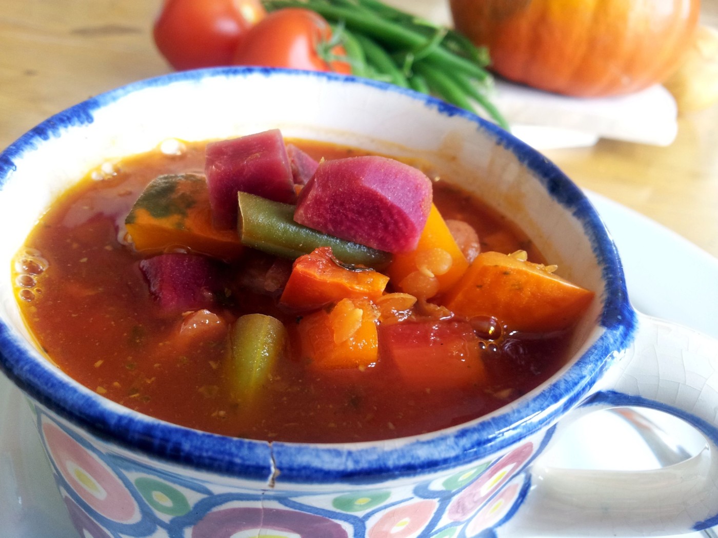 Herbstsuppe mit Gemüse