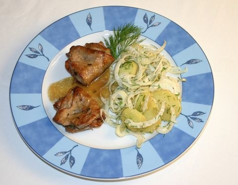Kalbsfilets auf Fenchel