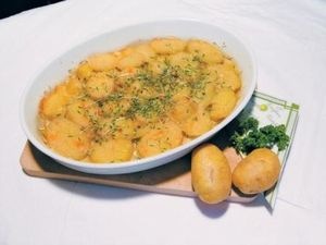 Erdäpfel-Kresse-Auflauf
