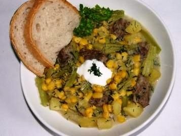 Maiseintopf mit Rindfleisch
