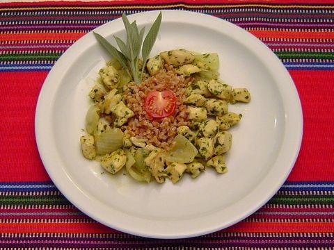 Puten-Zwiebel-Pfanne
