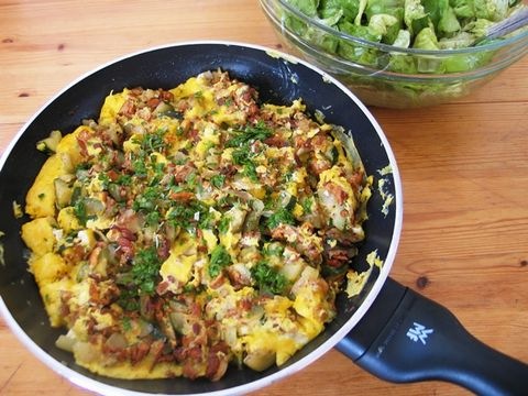 Eierschwammerl-Zucchini-Frittata