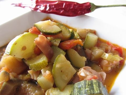 Gemüse gekocht