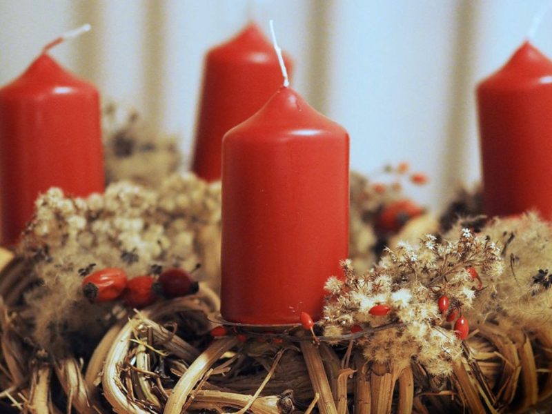 Adventkranz aus Waldreben
