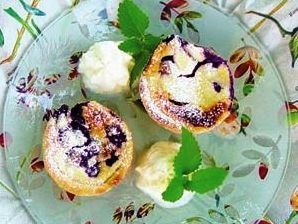 Erdäpfel-Topfen-Muffins mit Beeren