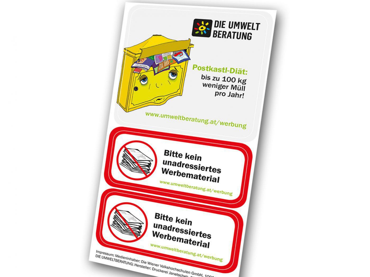 Aufkleber Werbung einfach abbestellen