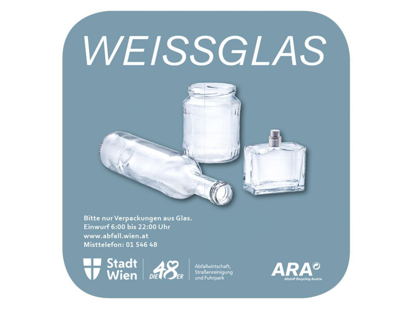 Aufleber Weissglas