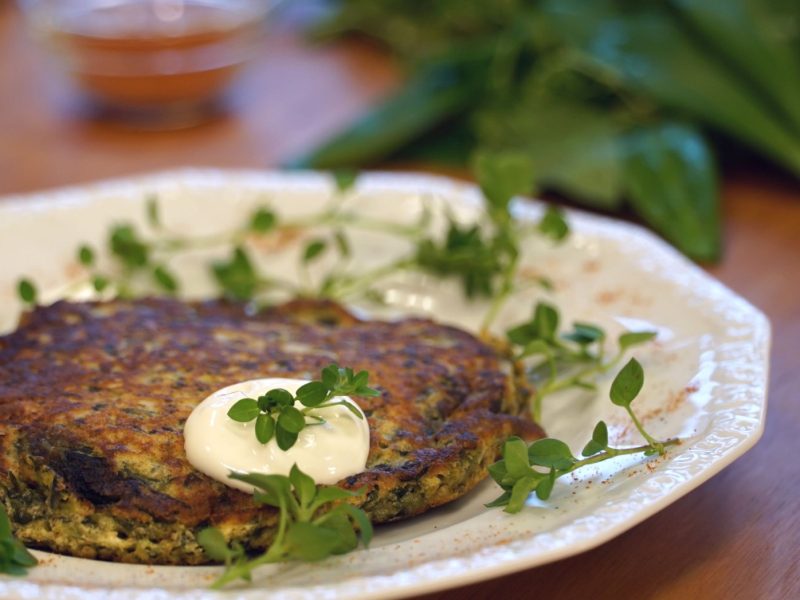 Bärlauch-Vogelmieren-Omelette