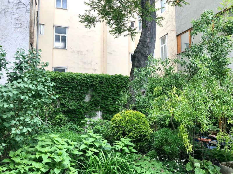begruenter Innenhof