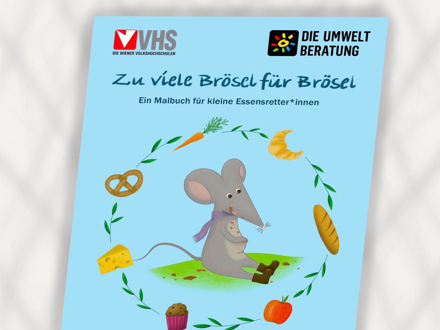 Titelblatt des Mahlbuchs mit Brösel in der Mitte