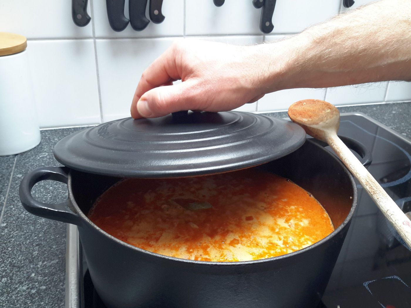 scharfe Bohnensuppe