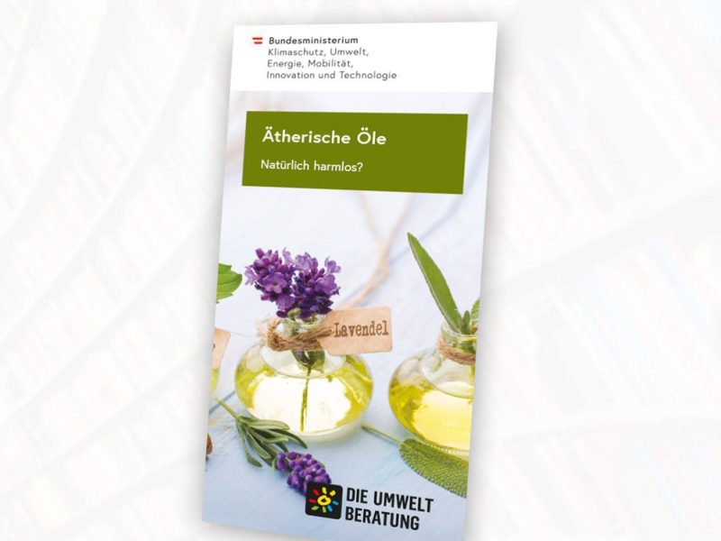 Folder Ätherische Öle - Kennzeichnung