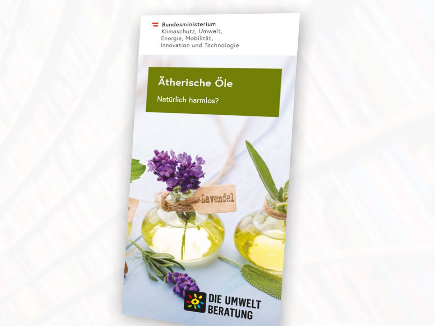 Folder Ätherische Öle - Kennzeichnung