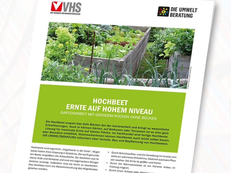 Infoblatt Hochbeet
