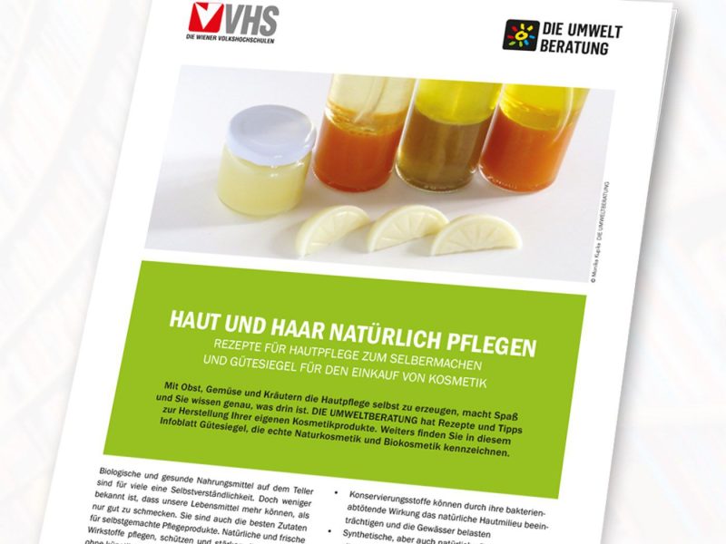 Haut und Haar natürlich pflegen