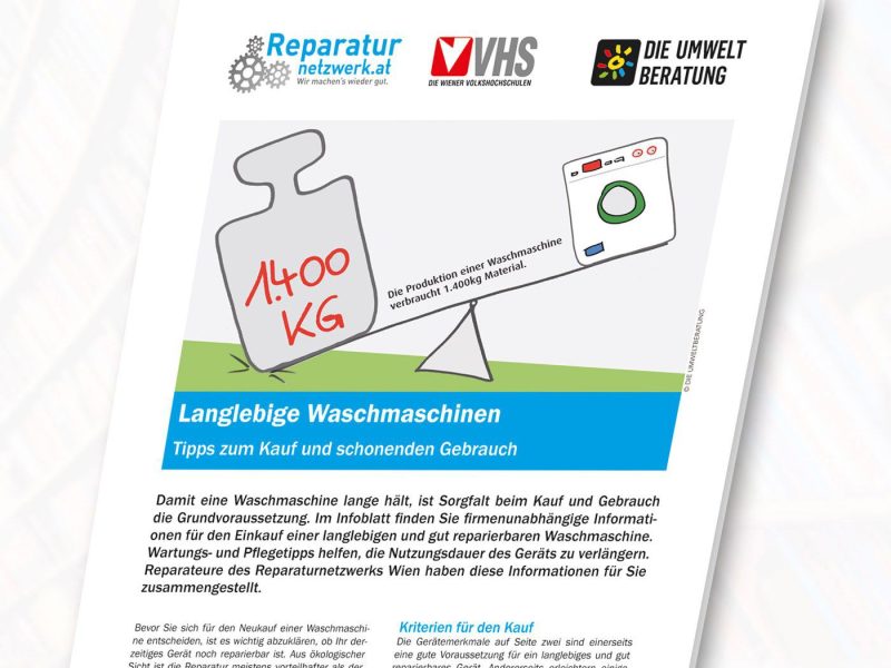 Cover Langlebige Waschmaschinen