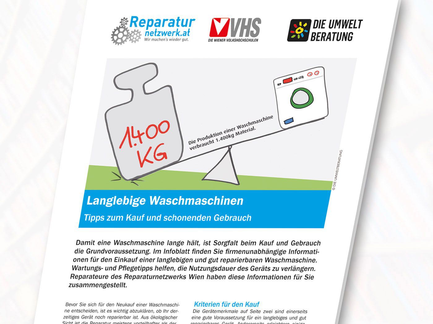Cover Langlebige Waschmaschinen