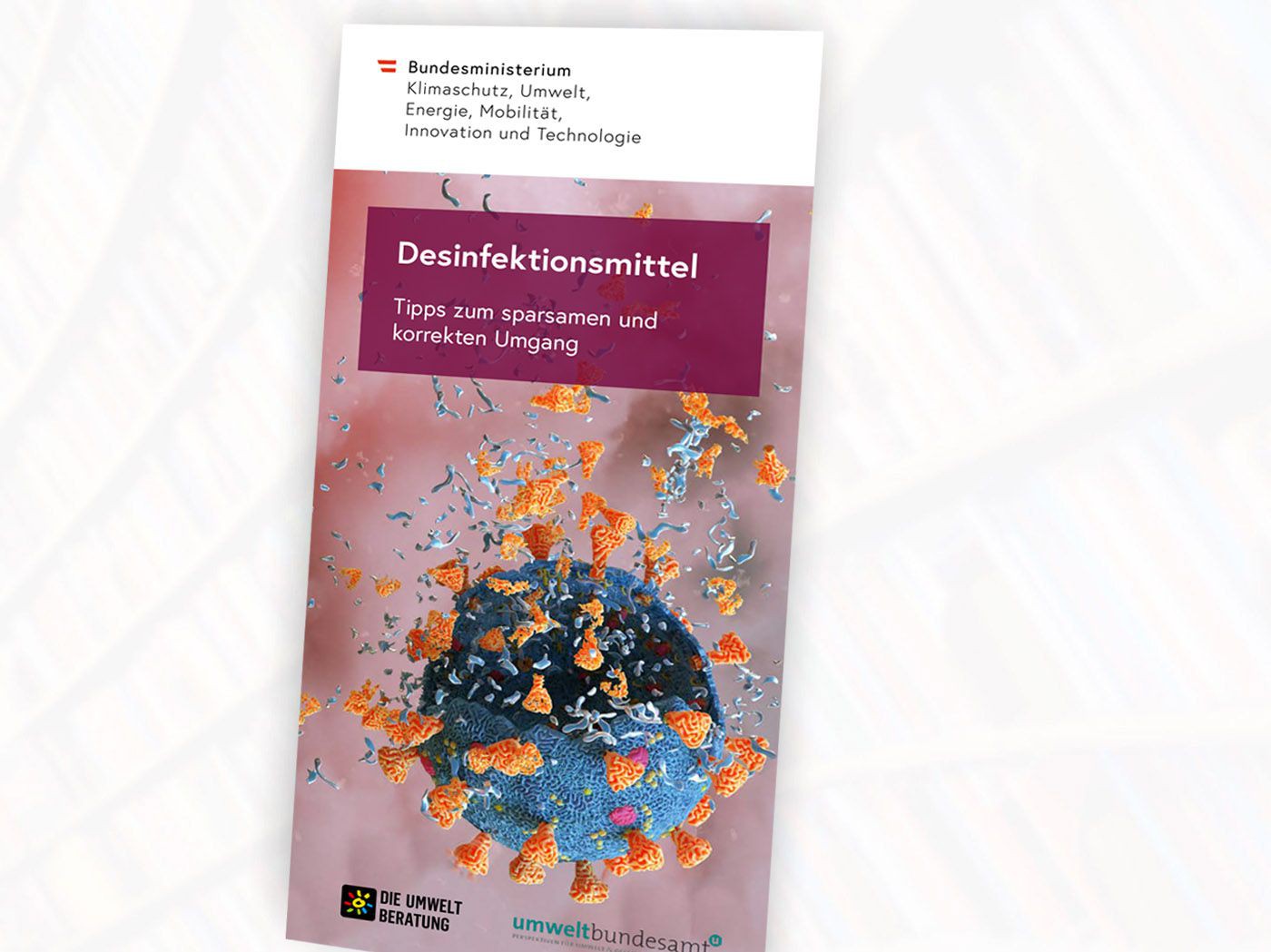 Folder zu Desinfektionsmittel