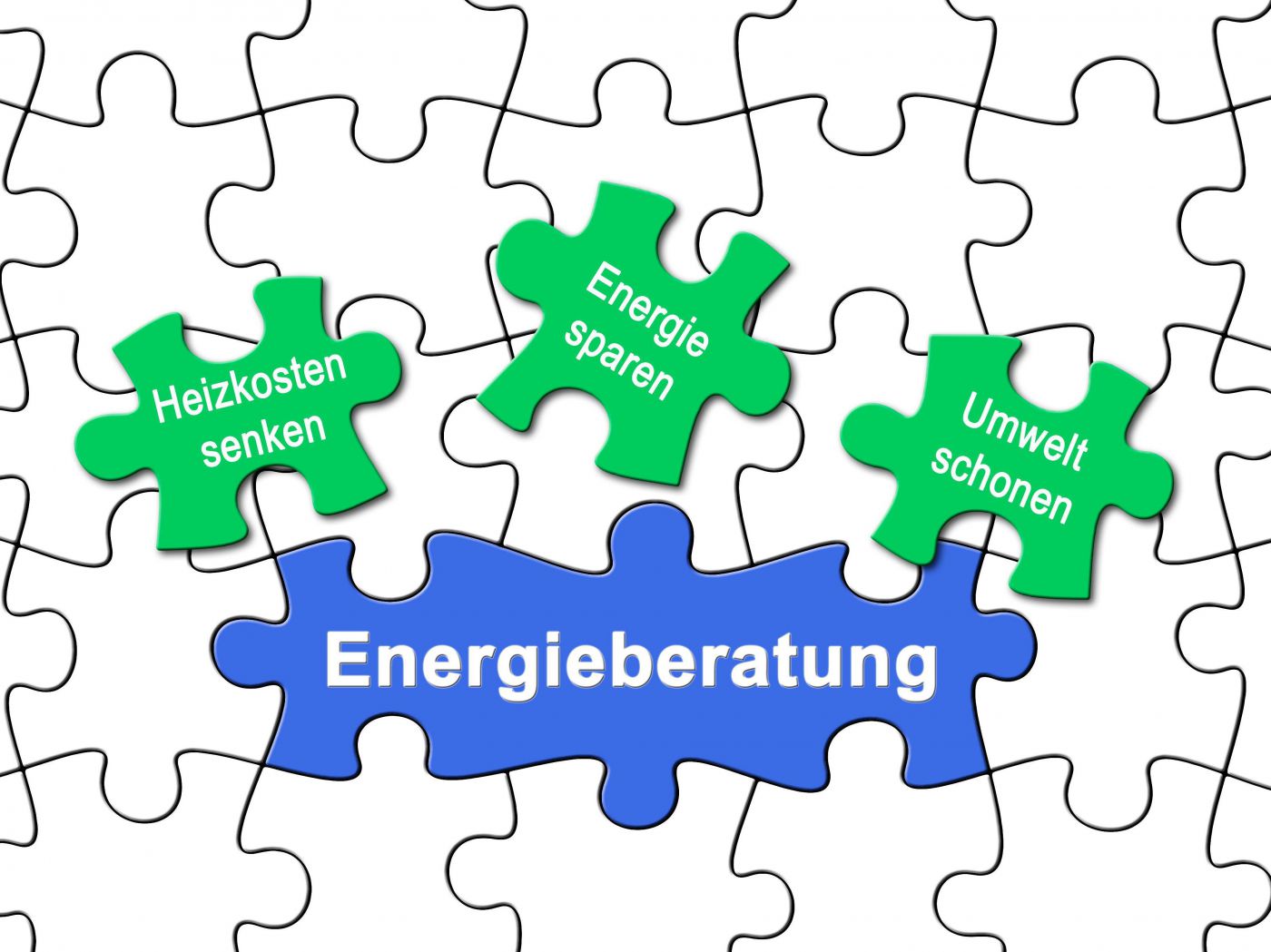 Puzzleteile symbolisch für Energieberatungsteam