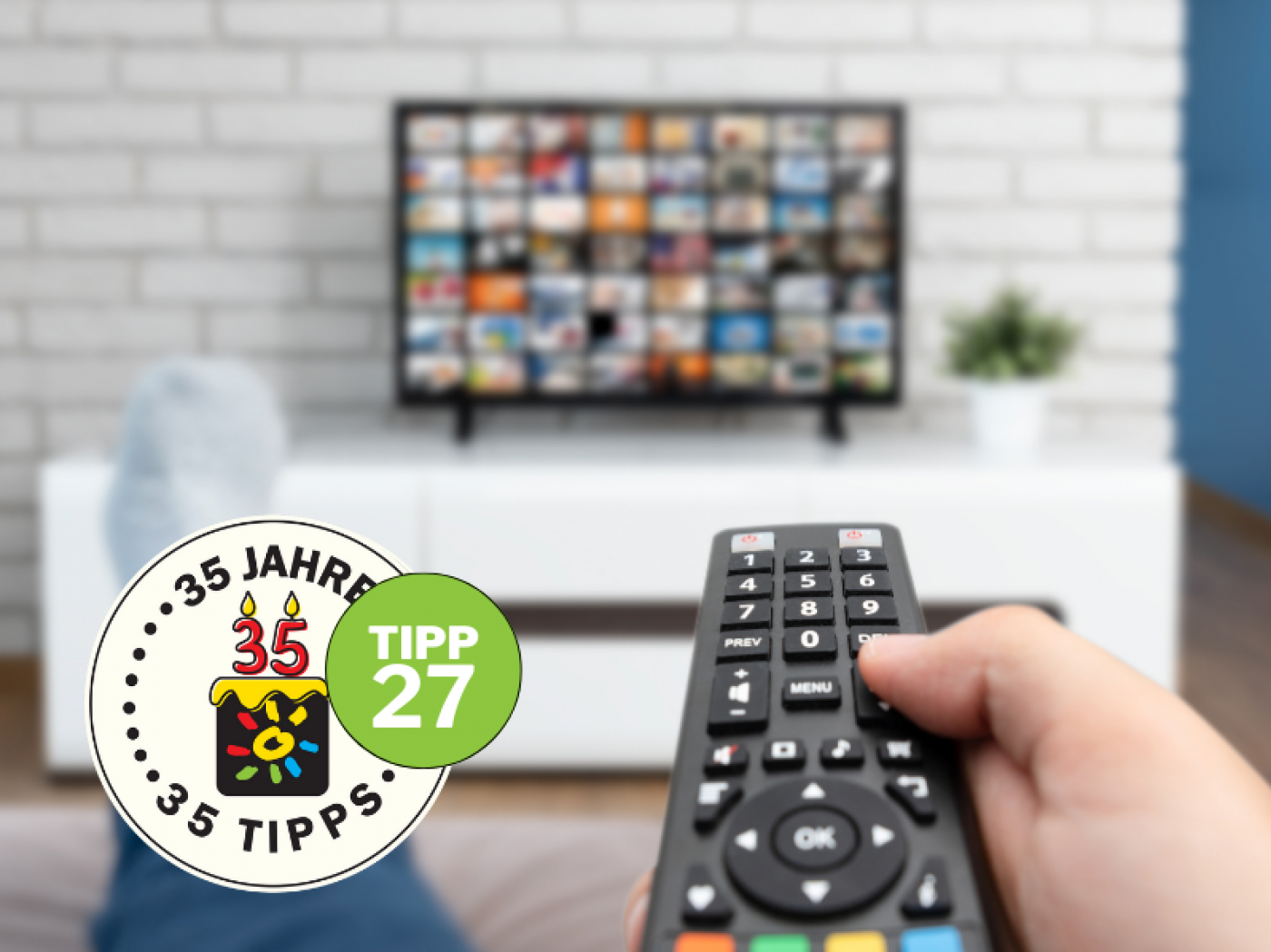 Fernseher mit Fernbedinung