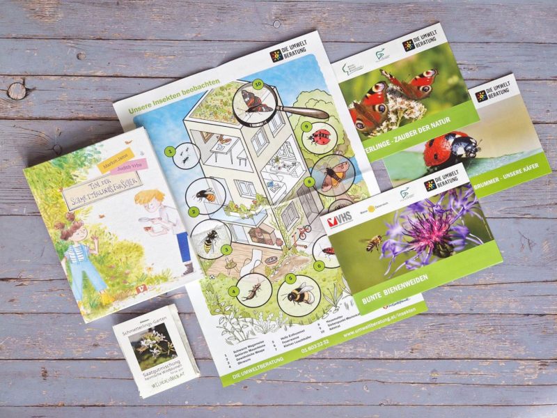 Gewinnspielpaket mit Tierpostern, Buch und Samen