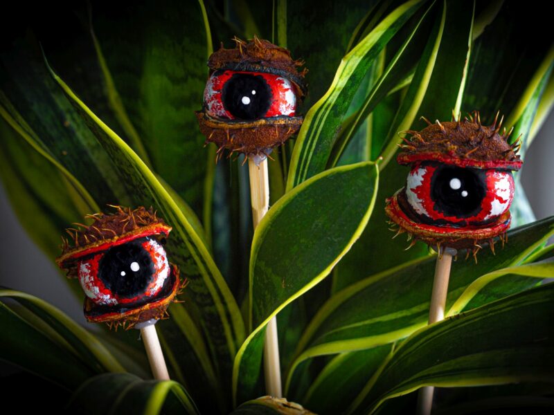 Halloween-Kastanien-Monster
