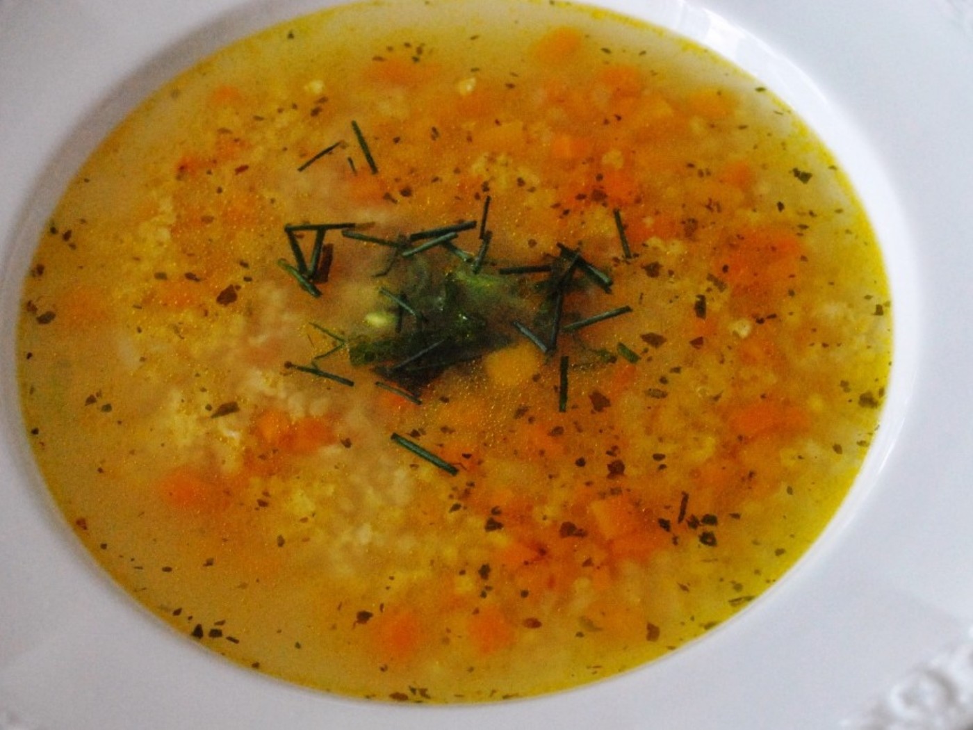 Gemüsesuppe mit Hirse