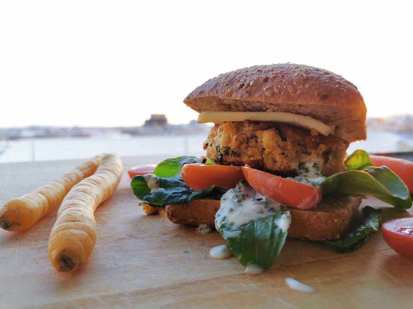 vegetarischer Burger
