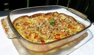 pikantes Erdäpfelgratin