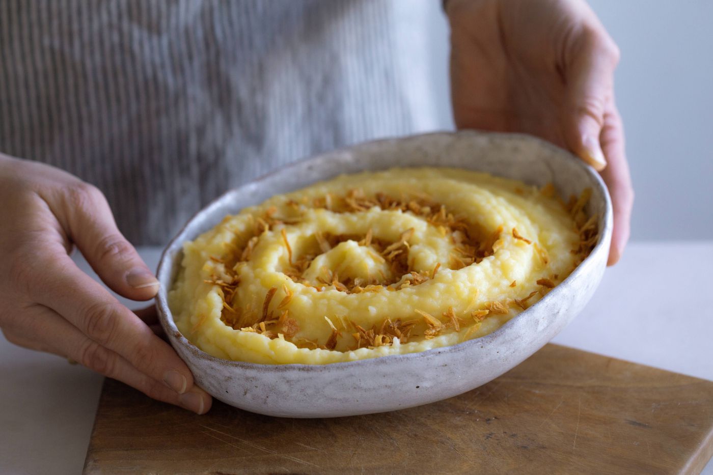 Kartoffelpüree mit Röstzwiebel