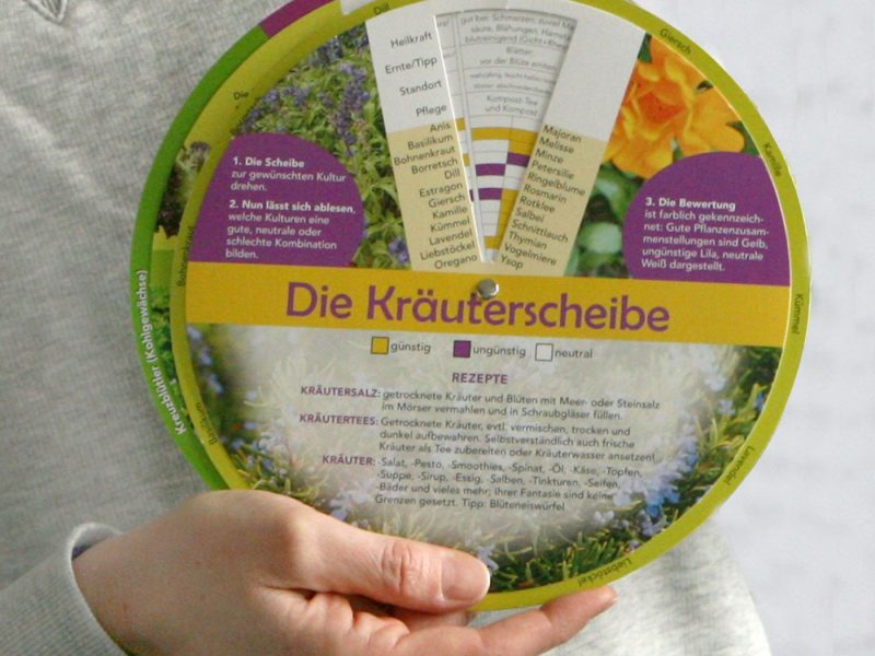 Kräuterscheibe zum Drehen