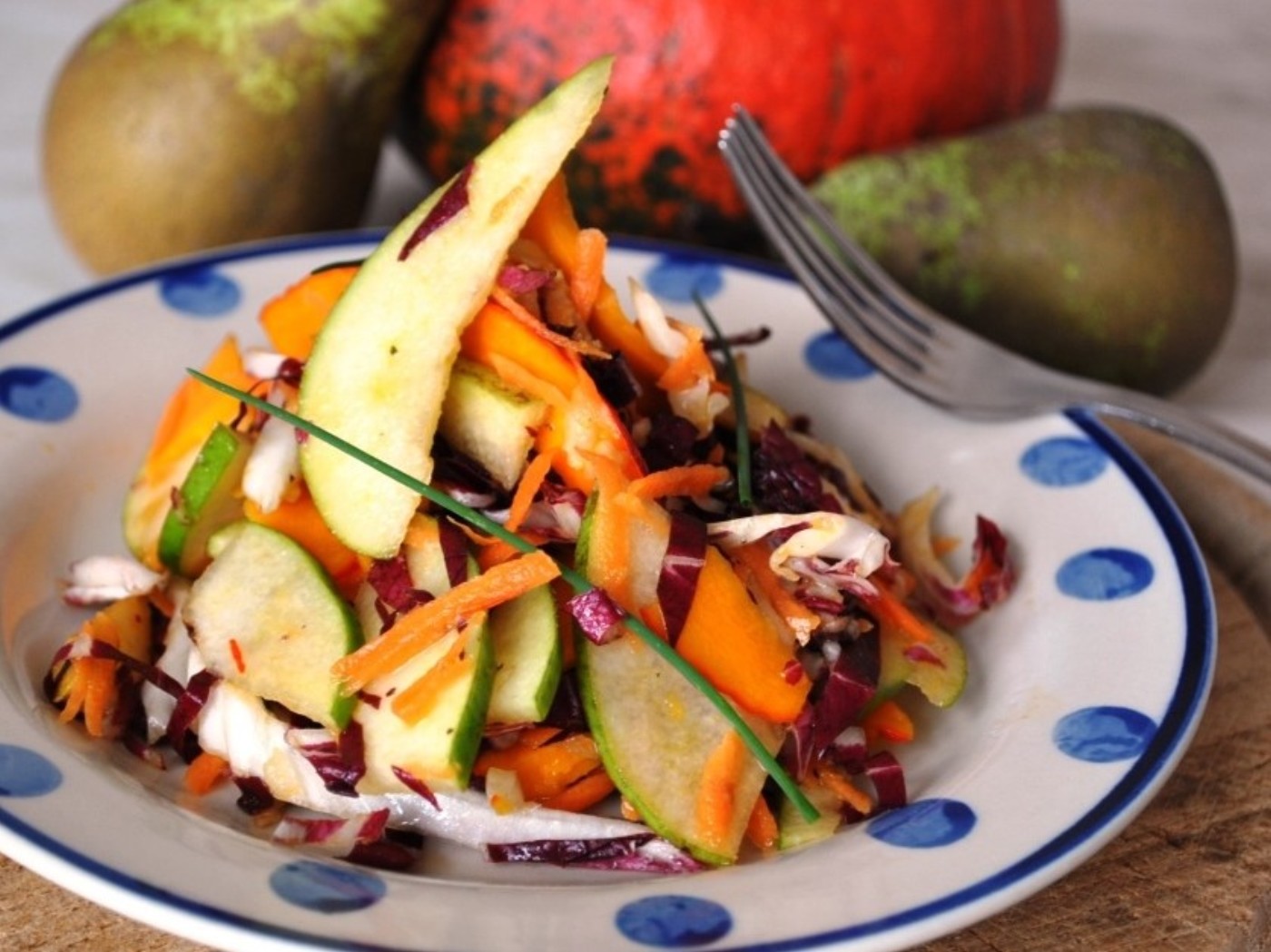 Kürbissalat mit Birne
