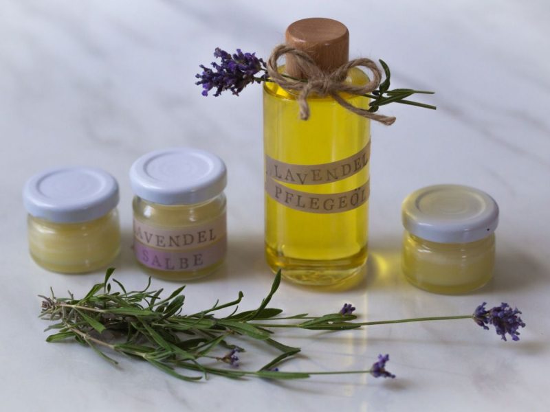 Lavendel Pflegeöl und Pflegecreme