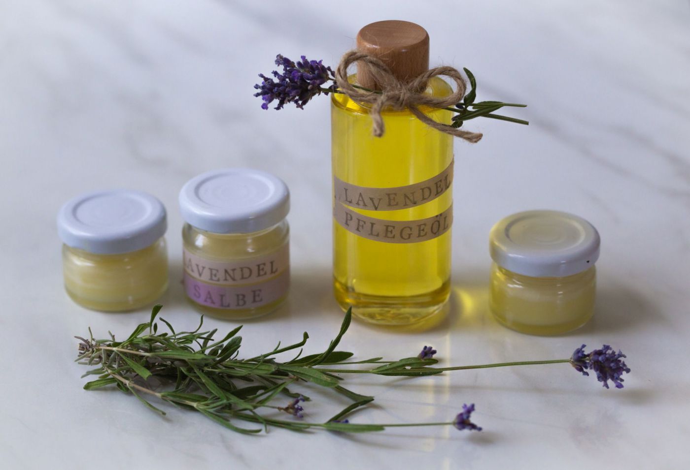 Lavendel Pflegeöl und Pflegecreme