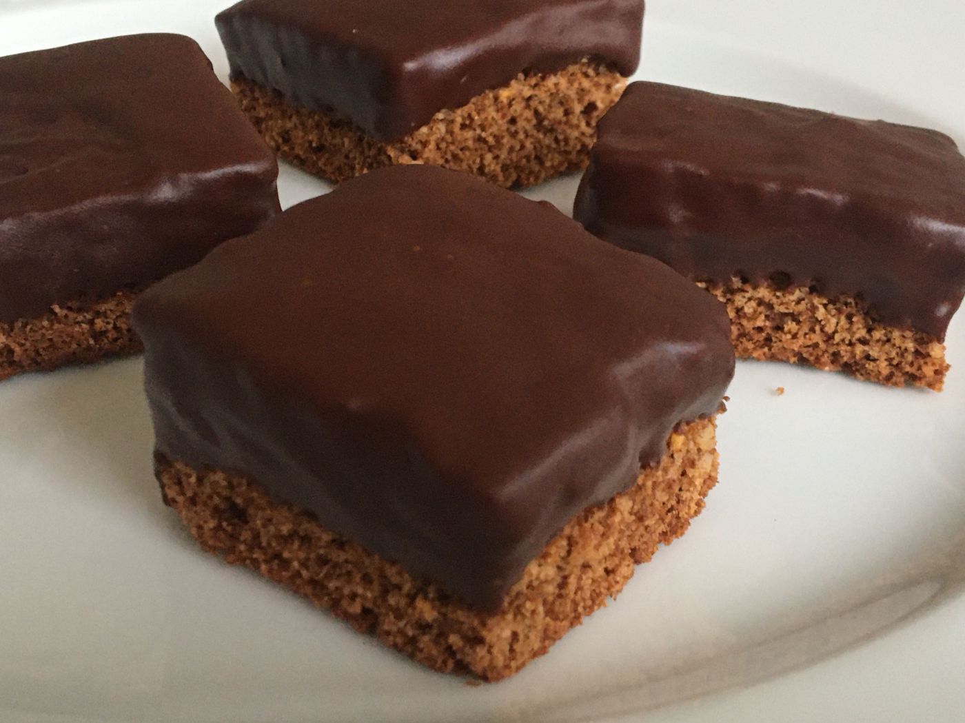 Lebkuchen mit Schokoglasur