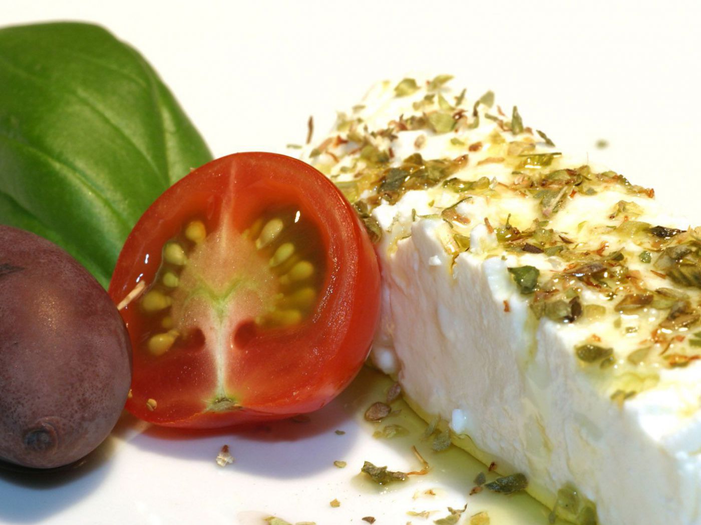 Marinierter Schafkäse