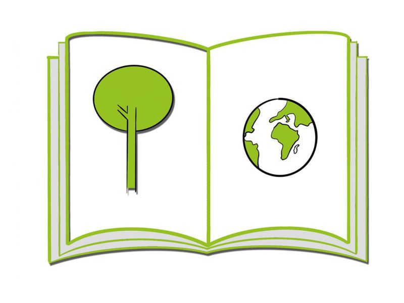 Symbol für Bildungsmaterialien über Umweltschutz