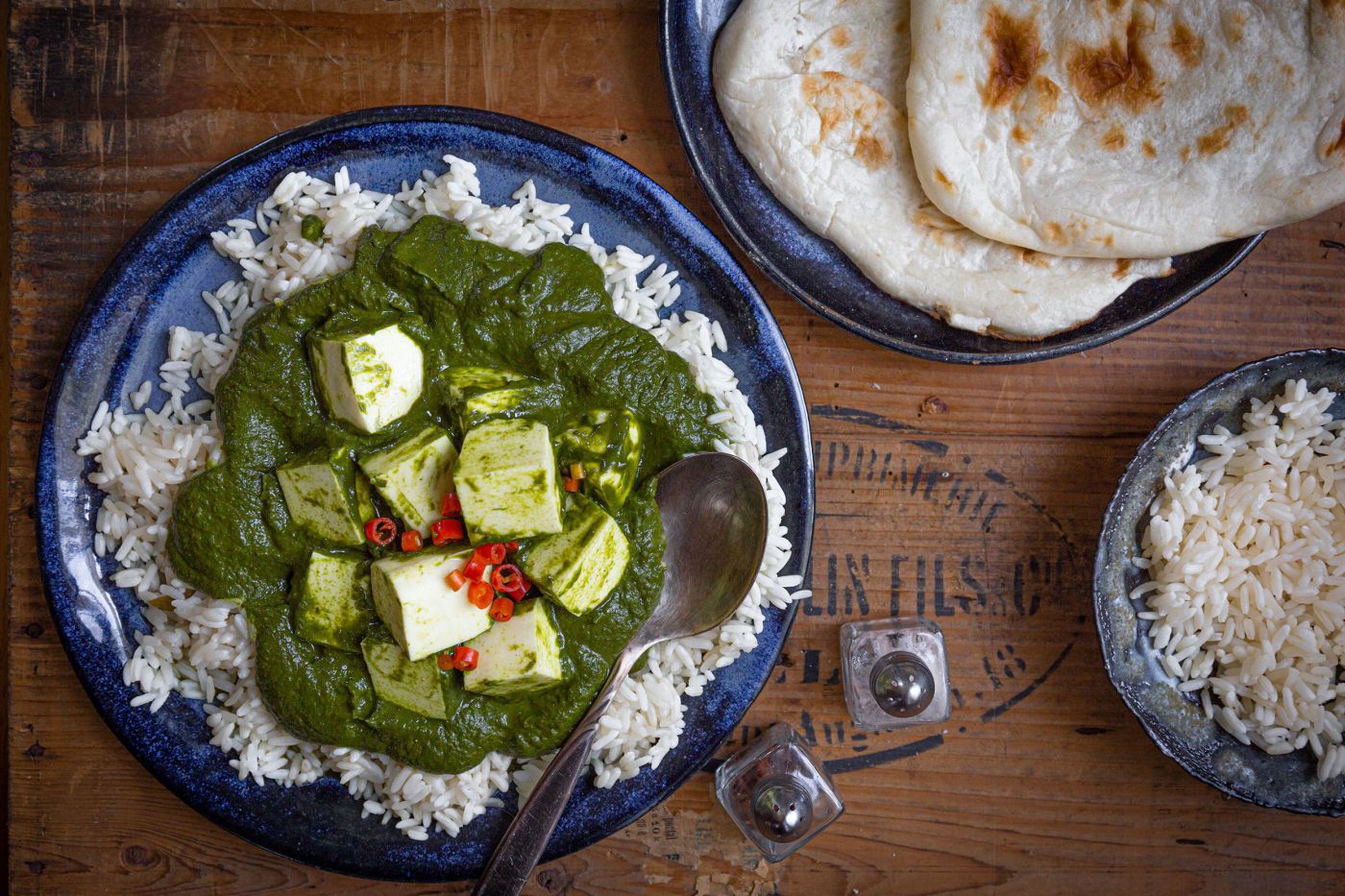 Palak Paneer mit Brennnesseln