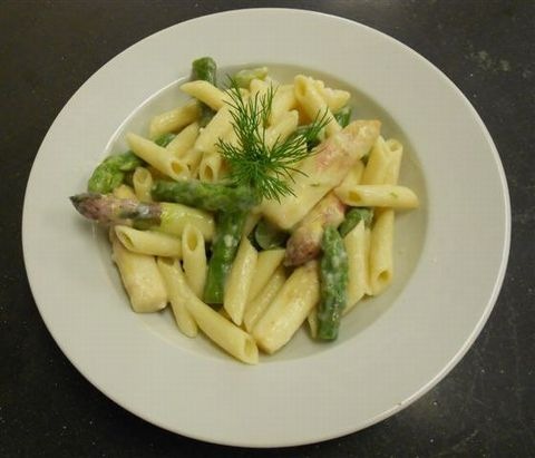 penne mit spargel