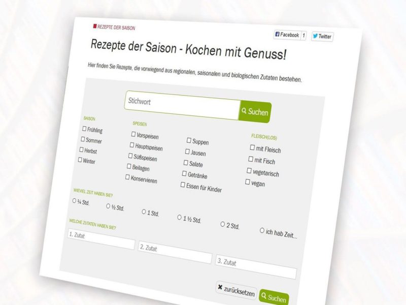 Saisonale Rezepte