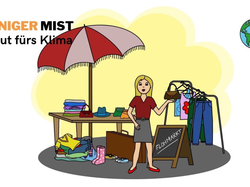 Sujet: Frau am Flohmarkt